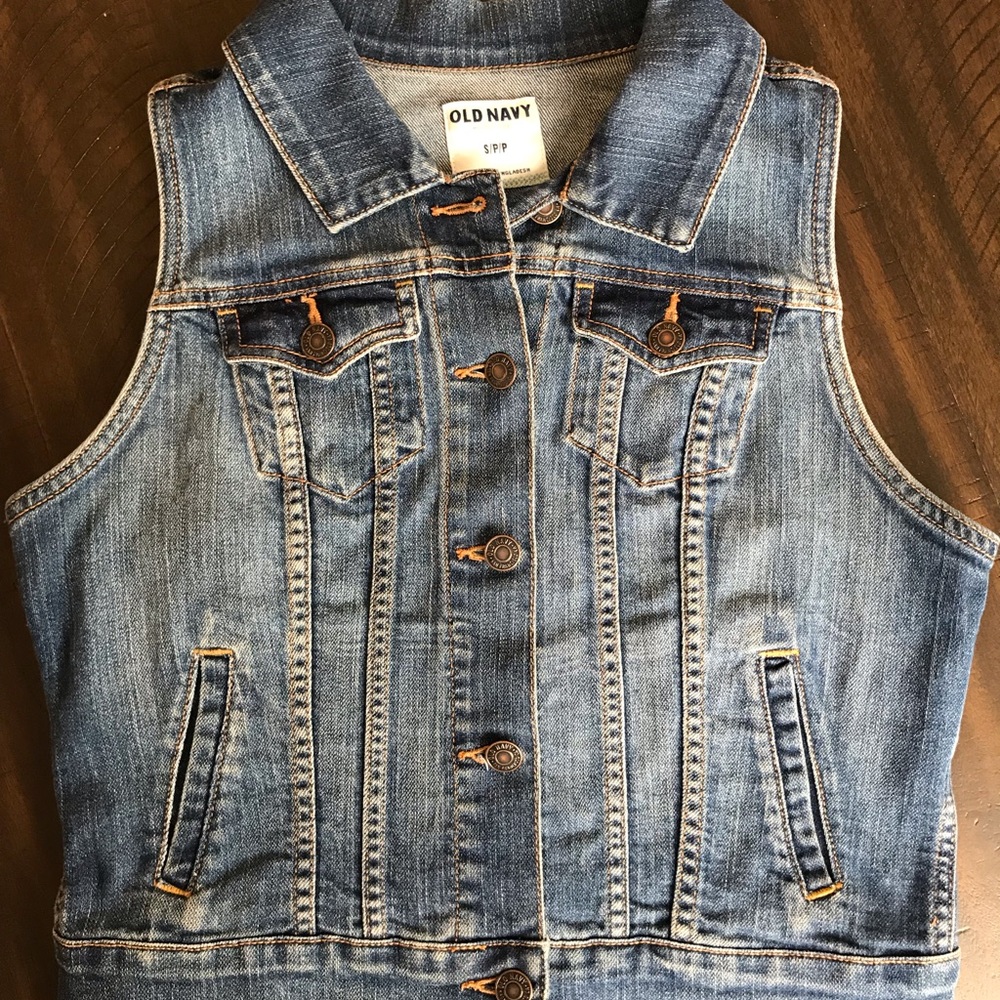Ladies denim vest